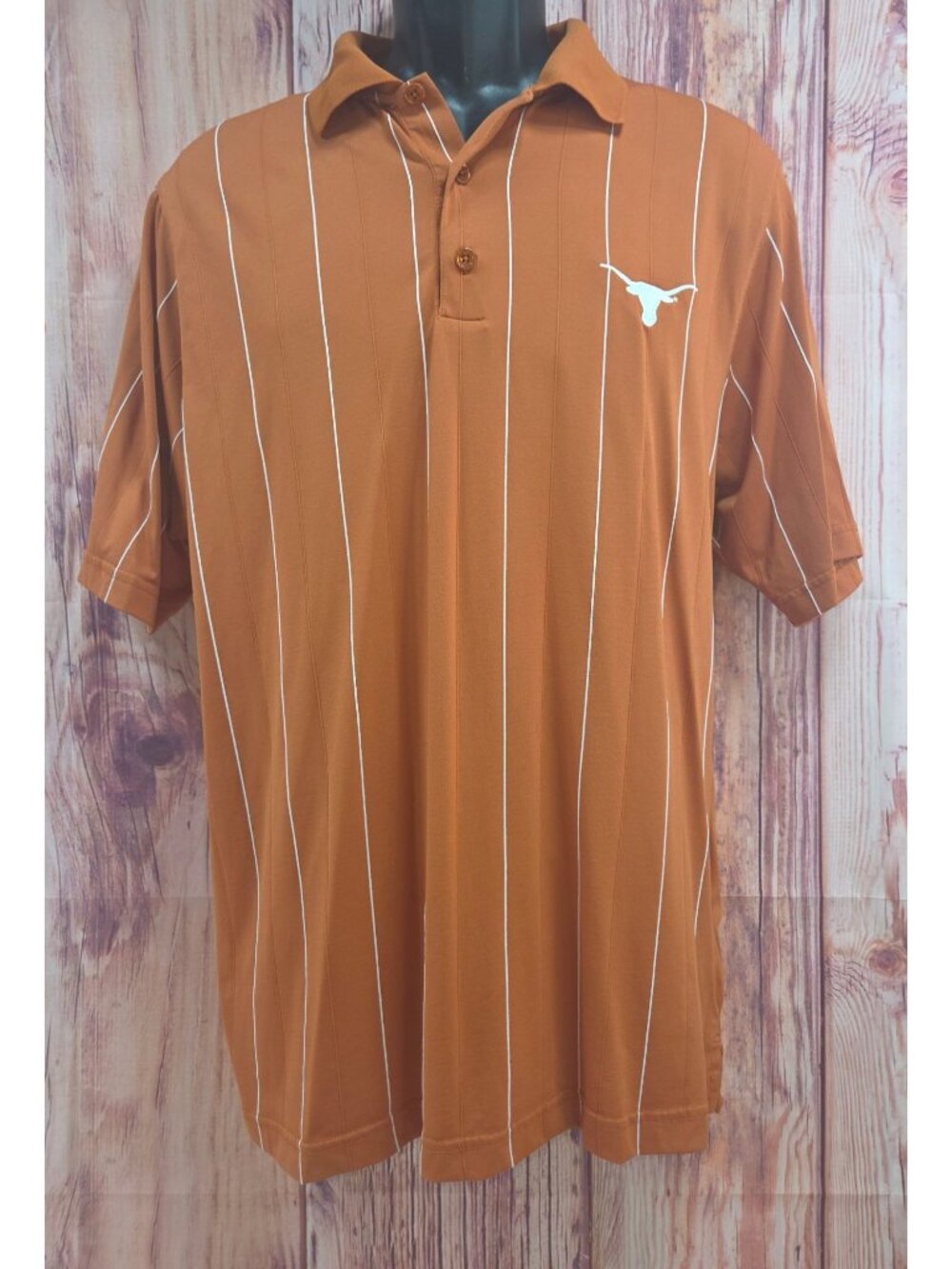 Texas Longhorns Antigua Desert Dry Orange Polo Medium